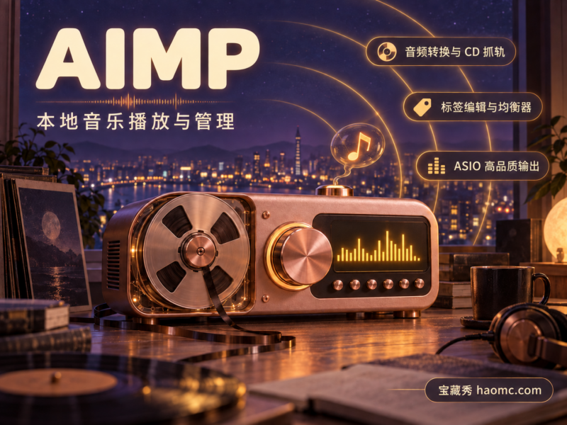 AIMP 音频播放器:播放、转换与标签管理一应俱全-宝藏秀