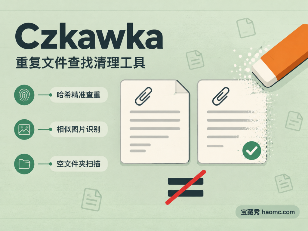 Czkawka 重复文件清理主题插画