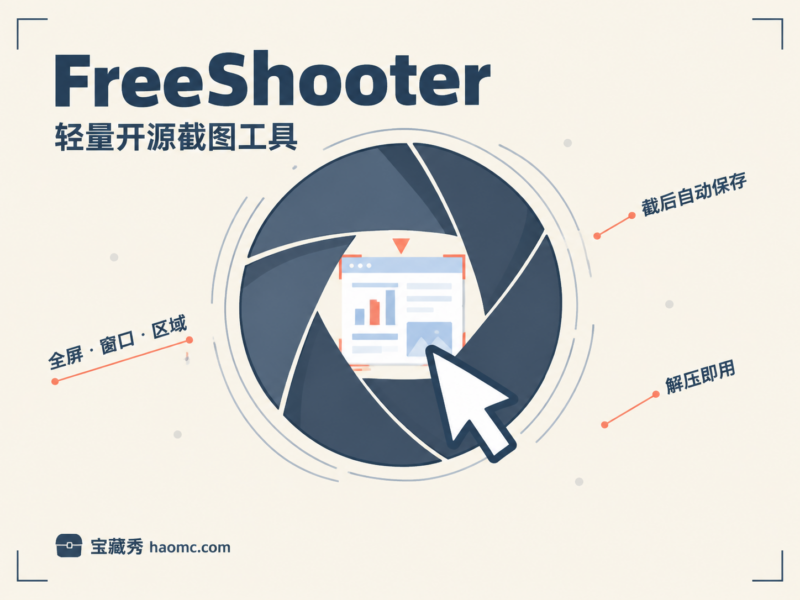 FreeShooter：轻量开源的 Windows 截图工具-宝藏秀