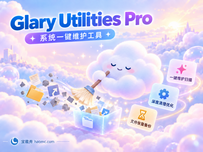 Glary Utilities Pro 系统维护工具:一键清理、修复与优化-宝藏秀