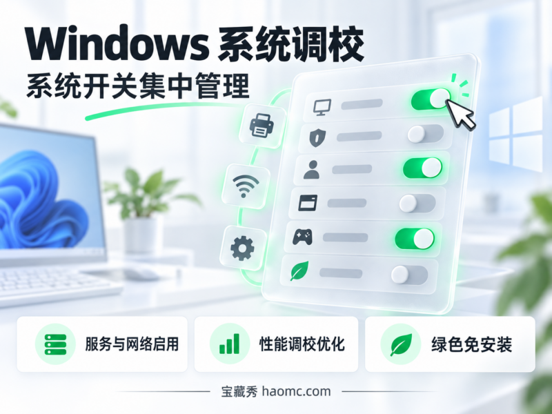 Windows 系统调校工具:Win10/Win11 优化开关合集-宝藏秀