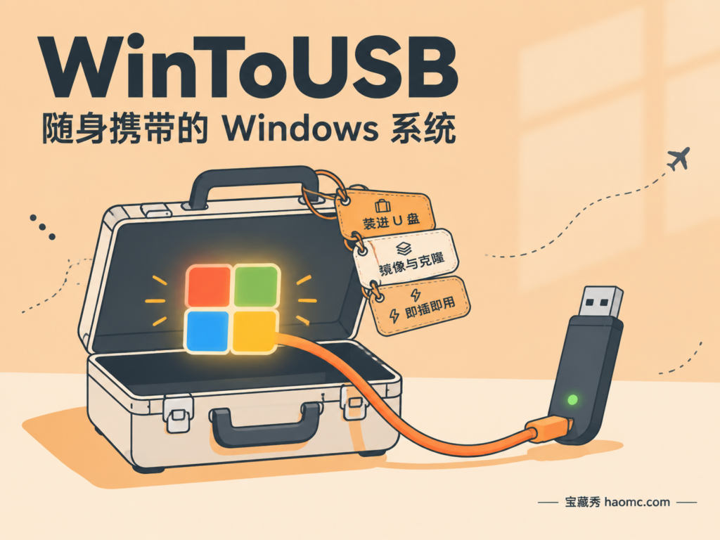 WinToUSB 便携系统主题插画