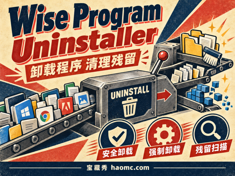 Wise Program Uninstaller 3.2.9.275:顽固程序卸载与残留清理-宝藏秀
