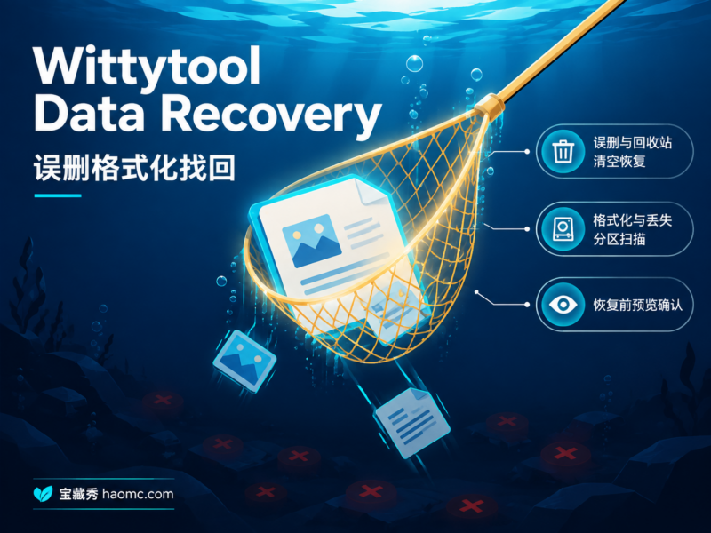 Wittytool Data Recovery 数据恢复工具:误删与格式化找回-宝藏秀